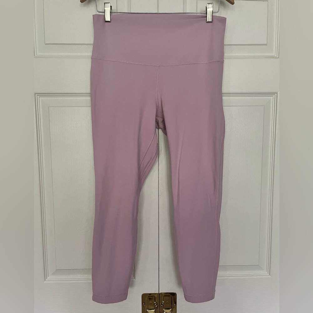 {Lululemon} Align High-Rise Pant 25" Double Lined Legging Pink Peony - Size 12